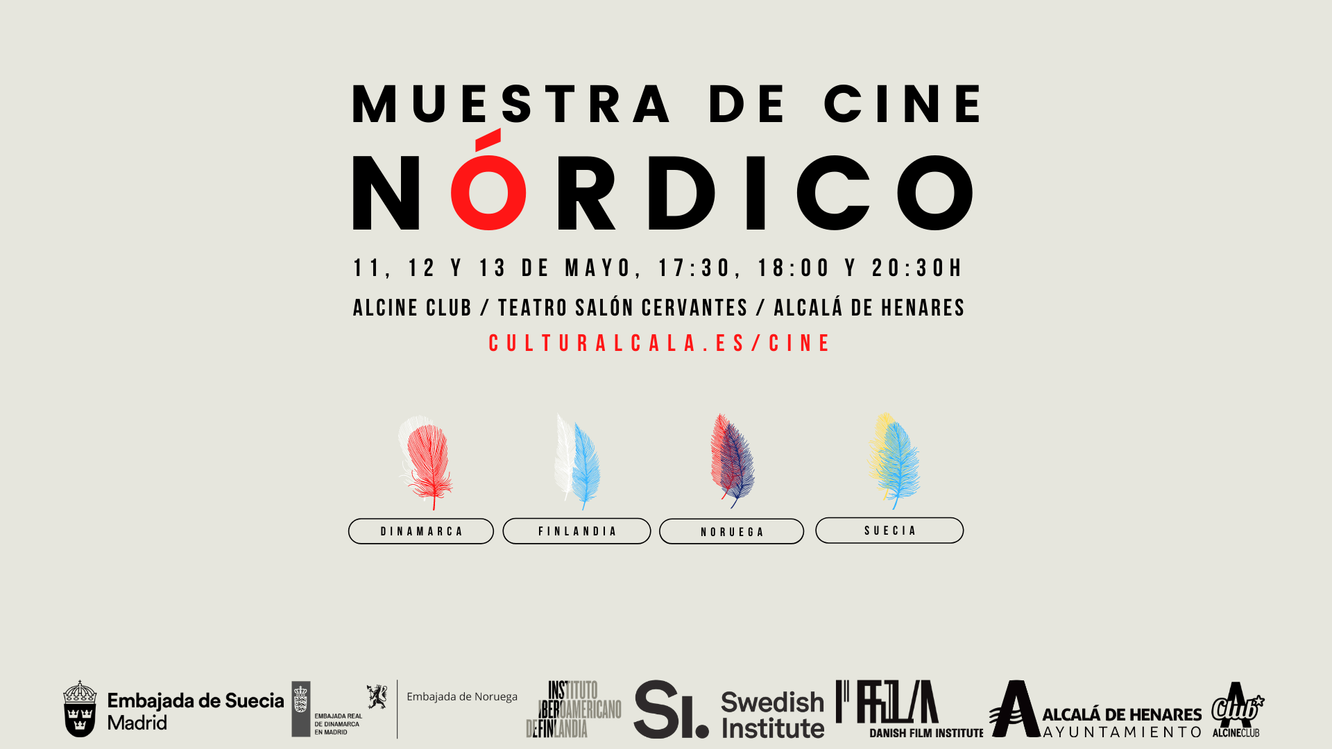 Cartel cine nórdico en Alcalá