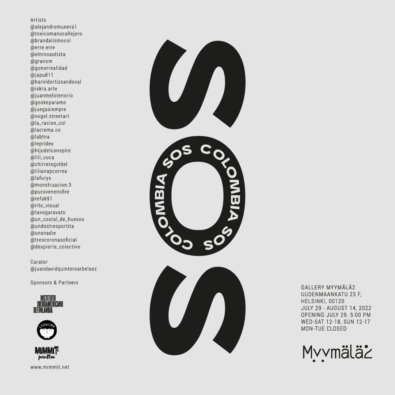 poster de la exposición SOS colombia