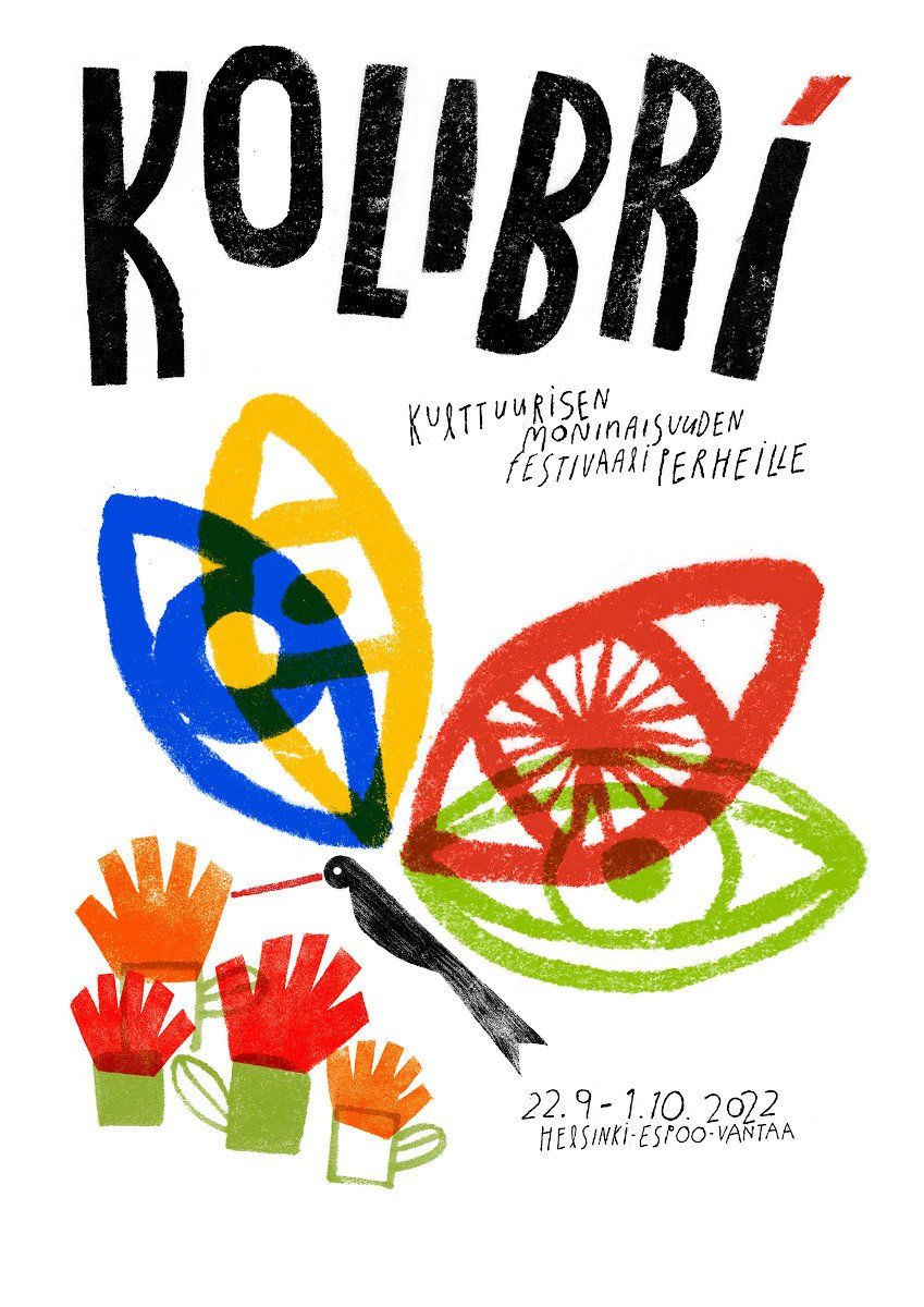 poster colorido del festival Kolibri