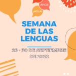 cartel semana de las lenguas 2022