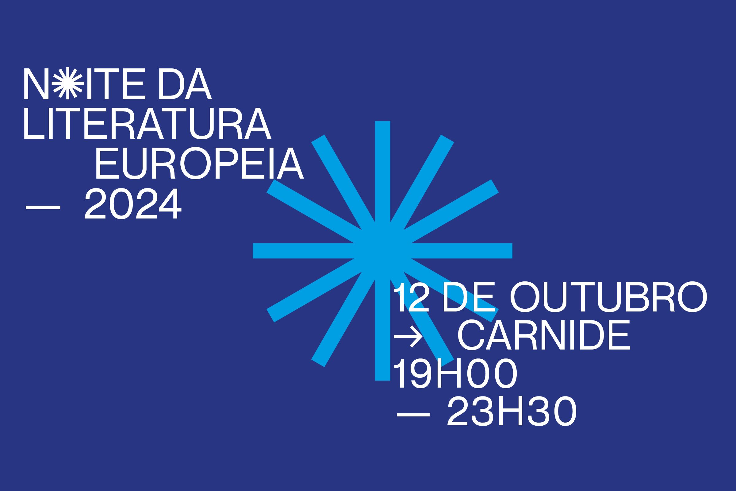 banner de la noche de la literatura europea en Portugal