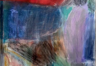 pintura de Liisa Karintaus en tonos fríos